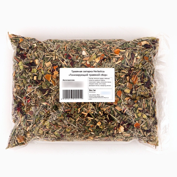 Травяная запарка для бани, сауны и кедровой бочки «Тонизирующий травяной сбор», 1 кг Травяная запарка для бани, сауны и кедровой бочки «Тонизирующий травяной сбор», 1 кг