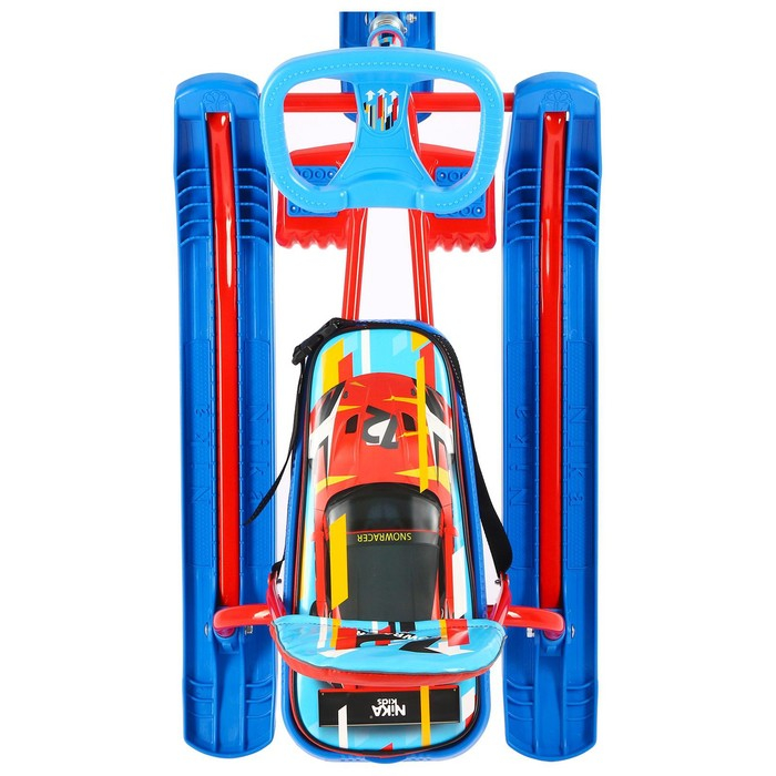 Снегокат «Тимка спорт 4-1 Sportcar», со спинкой и ремнём безопасности, цвет красный/синий Снегокат «Тимка спорт 4-1 Sportcar», со спинкой и ремнём безопасности, цвет красный/синий