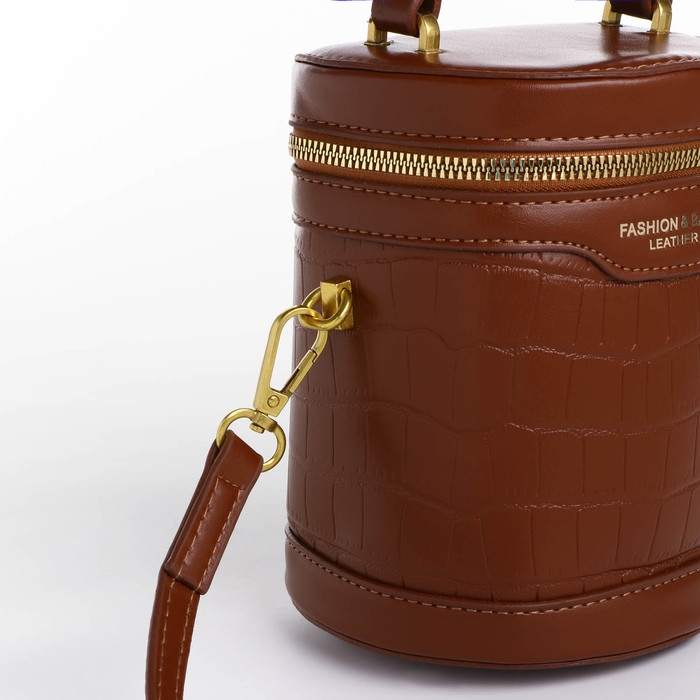 Кросс-боди на молнии, цвет коричневый Кросс-боди на молнии, цвет коричневый