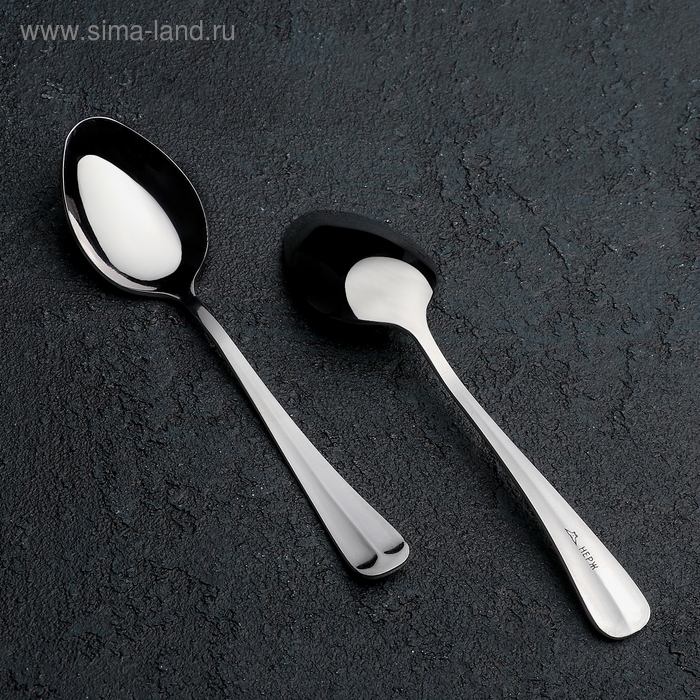 Ложка чайная «Уют», длина 13,7 см, толщина 1,8 мм, цвет серебряный Ложка чайная «Уют», длина 13,7 см, толщина 1,8 мм, цвет серебряный