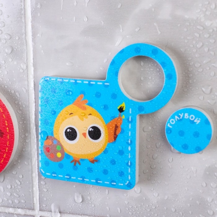 Набор игрушек для ванны «Кругляшики», МАКСИ - пазл, сачок, удочка, Крошка Я Набор игрушек для ванны «Кругляшики», МАКСИ - пазл, сачок, удочка, Крошка Я