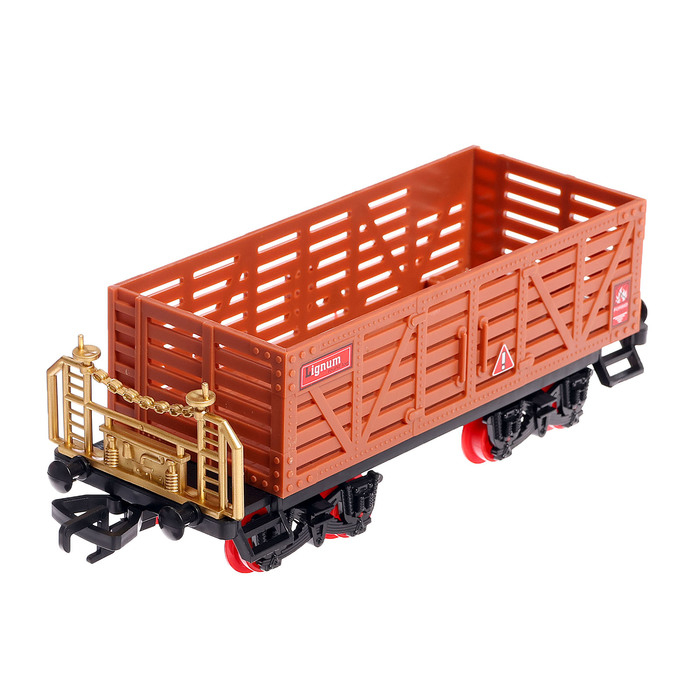 Железная дорога &laquo;Классика&raquo;, свет и звук, с дымом, работает от батареек