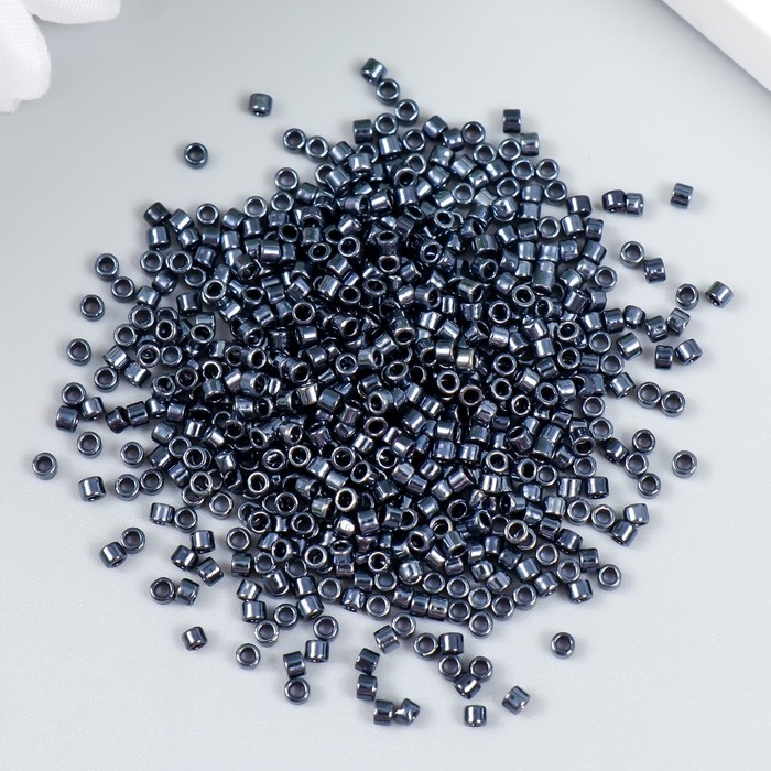 Бисер стекло 11/0  Бисер стекло 11/0 "Цилиндр. Хром глянец" 10 гр