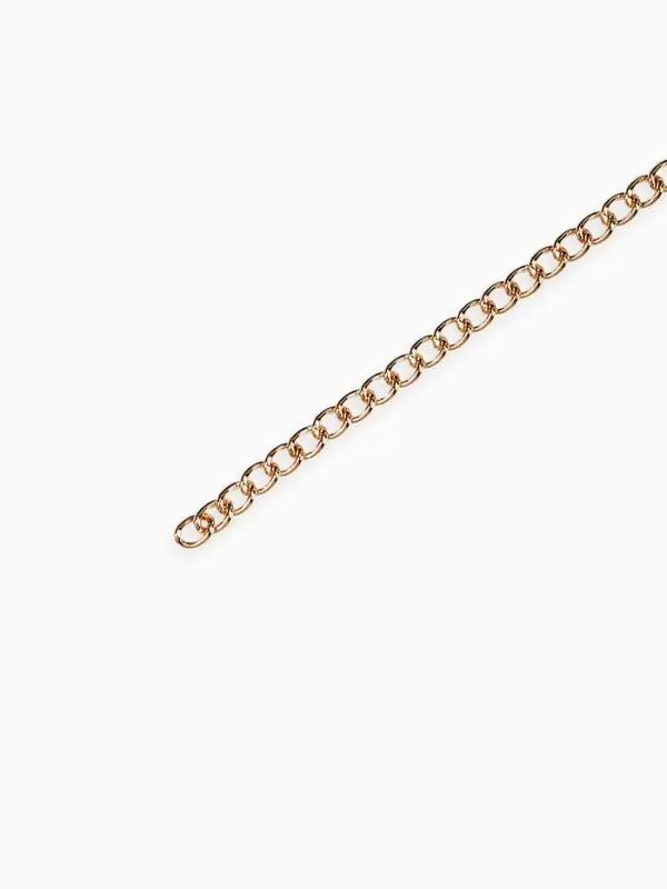 Цепочка железная без карабина на бобине, 0.3&times;0.3&times;0.1 см, L=10 м, цвет золото