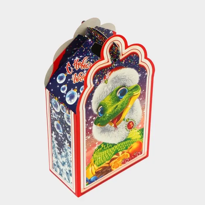 Подарочная коробка новогодняя Фигурная малая «Лакомка Символ года», упаковка, 11.1×5.8×20.5 см Подарочная коробка новогодняя Фигурная малая «Лакомка Символ года», упаковка, 11.1×5.8×20.5 см