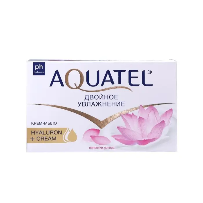 Крем-мыло для рук твердое Aquatel &laquo;Лепестки лотоса&raquo;, 90 г