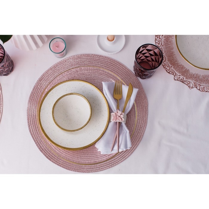 Салатник фарфоровый Magistro Poursephona, 300 мл, d=11,5 см, цвет бежевый Салатник фарфоровый Magistro Poursephona, 300 мл, d=11,5 см, цвет бежевый