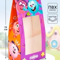 Коробка подарочная для конфет &laquo;Смешарики&raquo;, 9&times;19&times;6 см, самосборная