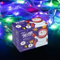 Гирлянда &laquo;Нить&raquo; 5 м, IP20, белая нить, 50 LED, 8 режимов, 220 В, свечение мульти