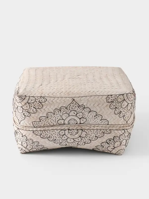 Корзинка плетёная &laquo;Бонтанг&raquo;, 30&times;30&times;18.5 см, бамбук, светлая