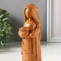 Фигурка - оберег &laquo;Денежная берегиня&raquo;, 14&times;6&times;6 см, красная глина
