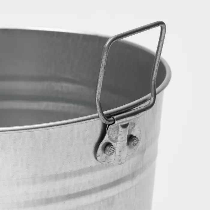 Вазон оцинкованный с ручками, 7 л, d=21 см, h=29 см, ГОСТ