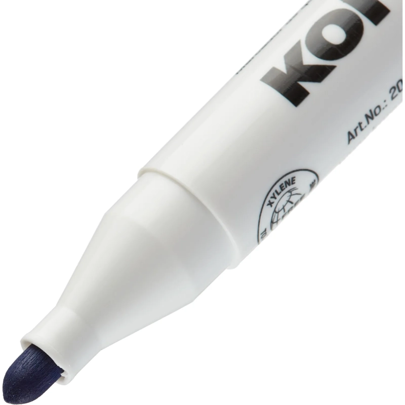 Маркер для белых досок KORES синий 3 мм круглый наконечник 20833