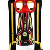 Снегокат &laquo;Twiny 2+&raquo; Спортивный, со спинкой, с родительской ручкой, жёлтый, TW2+/S Nika