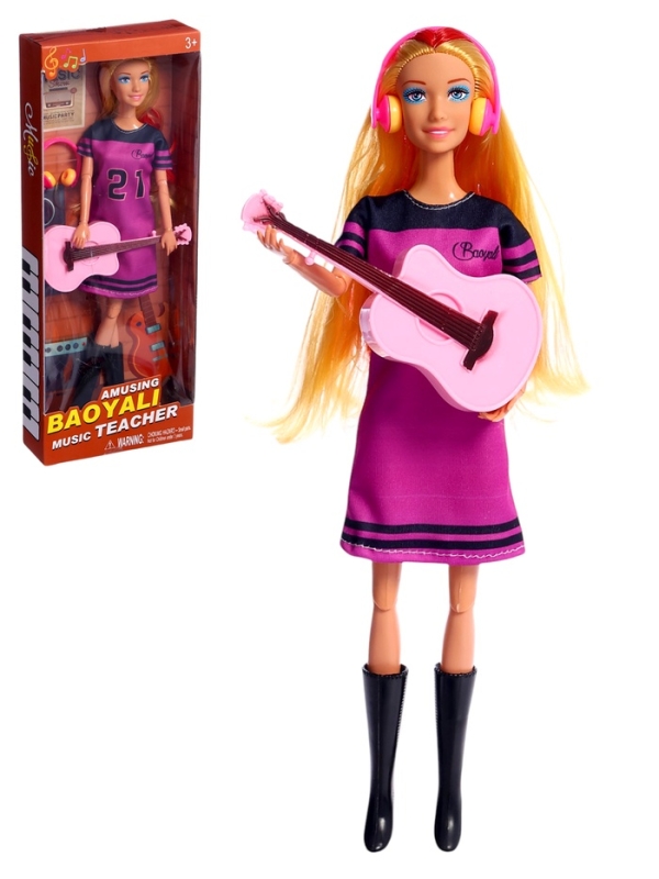 Кукла-модель "Уроки музыки" с аксессуарами, МИКС