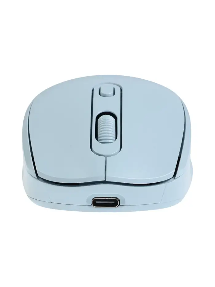 Мышь WELLMADE M03, беспроводная, оптическая, 1200 dpi, голубая Мышь WELLMADE M03, беспроводная, оптическая, 1200 dpi, голубая