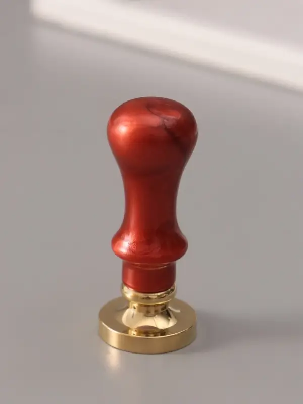 Печать для сургуча с пластиковой ручкой &laquo;Венок с буквой J&raquo;, 2.5&times;2.5&times;6.3 см