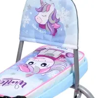 Снегокат &laquo;Тимка спорт 4-1&raquo; Единорог, со спинкой, голубой, розовый, ТС4-1 М/ЕР Nika Kids