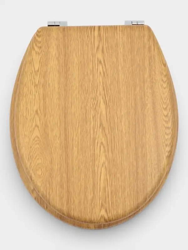 Сиденье для унитаза Доляна, 45&times;36&times;5 см, натуральное дерево