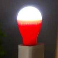 Ночник RISALUX &laquo;Лампочка&raquo;, LED, USB, 3.5&times;3.5&times;6.5 см, МИКС