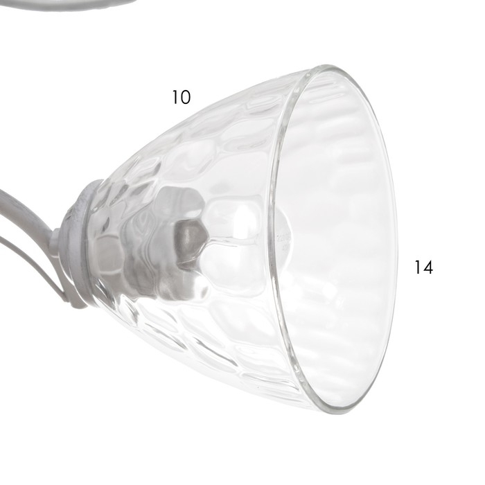 Люстра Люстра "Риана" 5х40Вт Е27 Белый, серебро 57х57х23см