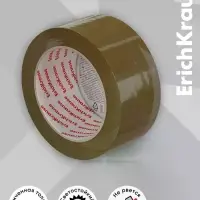 Клейкая лента упаковочная ErichKrause Brown, 48 мм&times;50 м, коричневый
