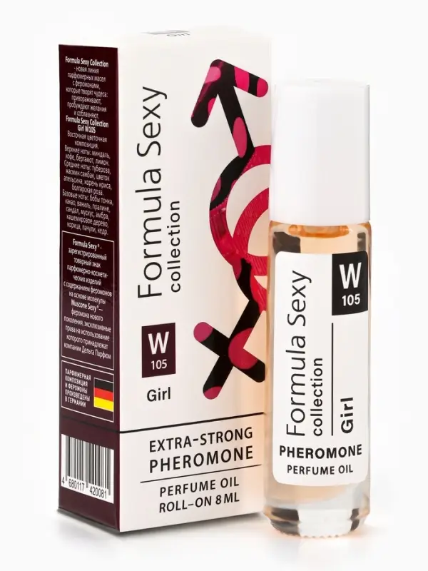 Парфюмерное масло женское с феромонами Formula Sexy Collection Girl W105, 8 мл (по мотивам Good Girl (C.Herrera)