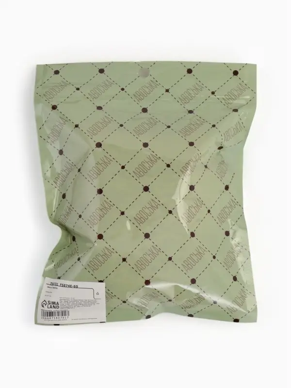 Сумка - авоська плетёная, ручка 12 см, клетка 1.5 см, жёлтая