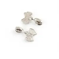 Бегунок для молнии &laquo;Спираль&raquo;, №3, &laquo;Бант&raquo;, 10 шт., цвет никель