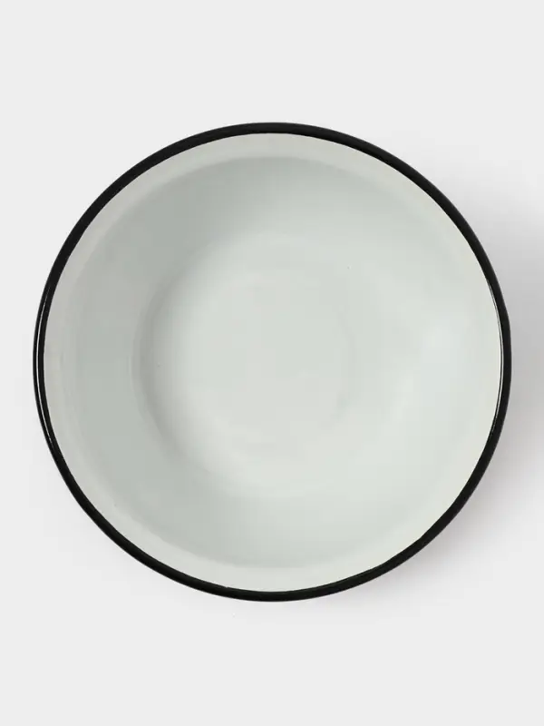 Миска эмалированная, 1 л, белая