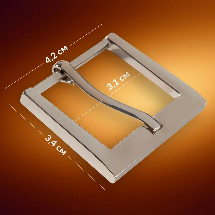 Пряжка для ремня, 4.2×3.4 см, 31 мм, цвет серебряный Пряжка для ремня, 4.2×3.4 см, 31 мм, цвет серебряный