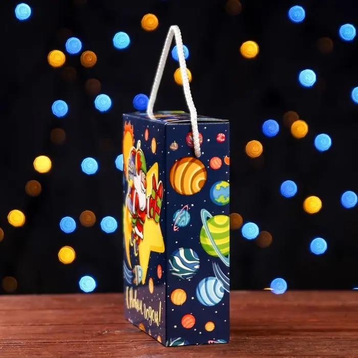 Подарочная коробка «Космический привет», 14×5.5×19 см