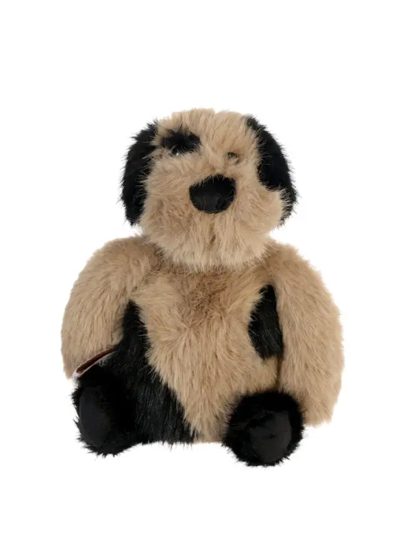 Мягкая игрушка Мягкая игрушка "Собака" черно-коричневая, 22 см