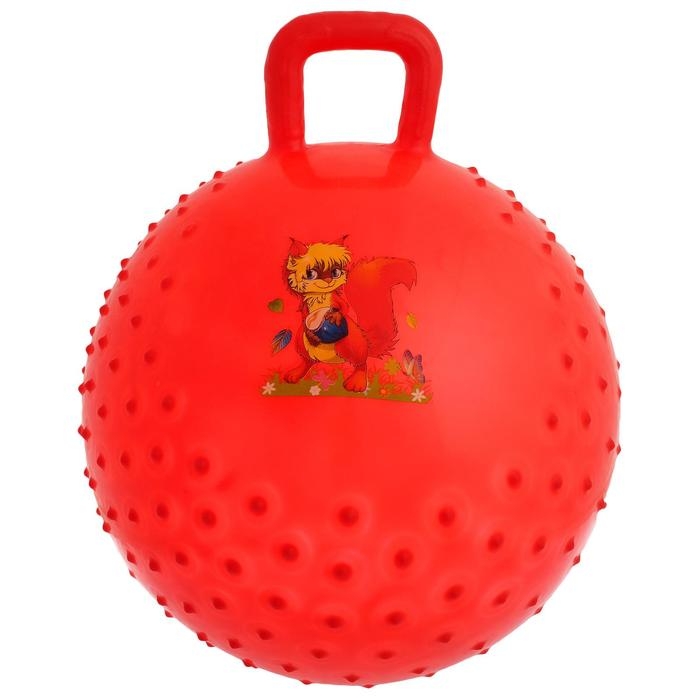 Мяч-прыгун с ручкой «Сказочные истории», массажный, d=45 cм, 350 г, цвета МИКС Мяч-прыгун с ручкой «Сказочные истории», массажный, d=45 cм, 350 г, цвета МИКС