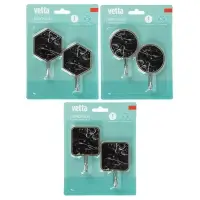 Крючки самоклеящиеся тм VETTA Черный мрамор, пластик, металл, 2шт