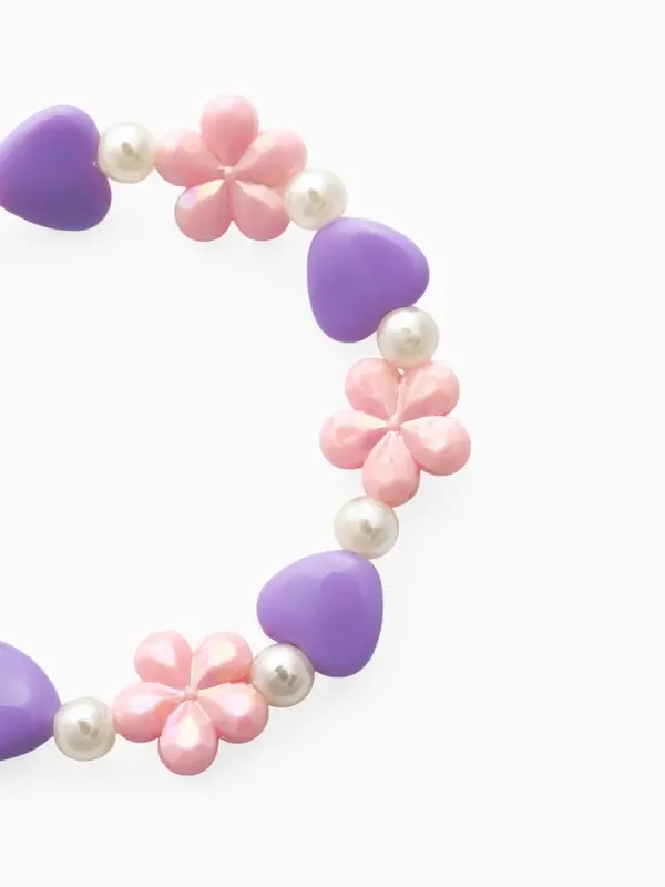 Набор детский &laquo;Выбражулька. Ромашки с бабочкой&raquo;, 2 предмета: бусы, браслет, МИКС