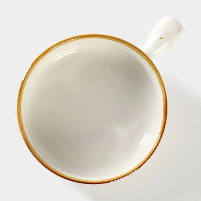 Кокотница Magistro &laquo;Церера&raquo;, 500 мл, d=15 см, фарфор, белая