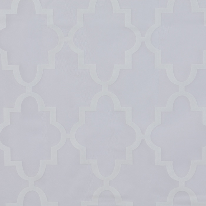 Штора для ванной «Узор», с люверсами, с утяжелителями, PEVA, 180×180 см