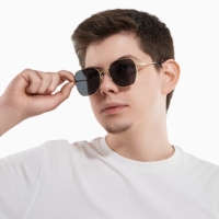 Очки солнцезащитные uv 400, дужка 13.1 см, ширина 12.4 см, линза 5.1×5.3 см
