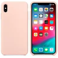 Чехол Iph XS Max Silicon Case 100% ORG Pink Sand (c LOGO)