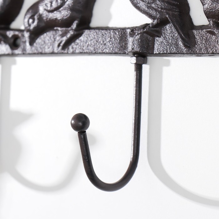 Крючки декоративные металл Крючки декоративные металл "Птички" 26х5х13 см