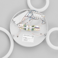 Люстра с ПДУ 2033/3 LED 68Вт белый 47х40х4,5 см BayerLux