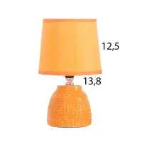 Лампа настольная &laquo;Давид&raquo; 1&times;40 Вт Е14 оранжевый 14.5&times;14.5&times;24 см