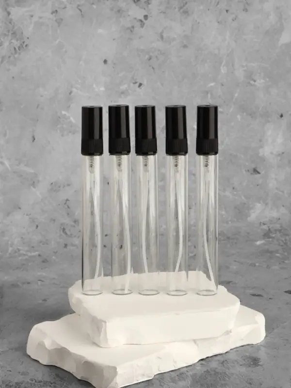 Флакон для парфюма, с распылителем, 10 мл, фасовка – 5 шт., чёрный