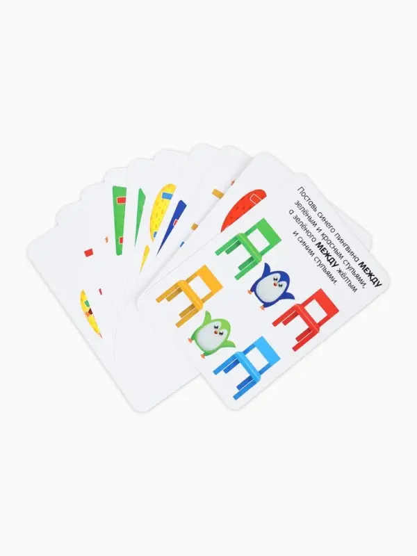 Игра на развитие пространственного мышления &laquo;Пингвины и стульчики&raquo;, 3+