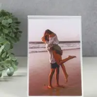 Фоторамка пластик 10х15 см, А6, вертикальная, прозрачная, набор 5 шт