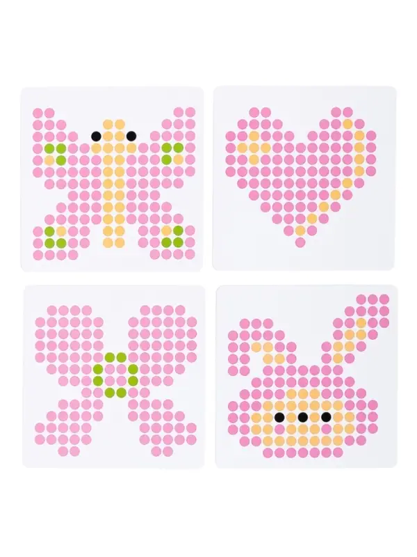 Аквамозаика "Бабочки, сердечки" 4 фигурки