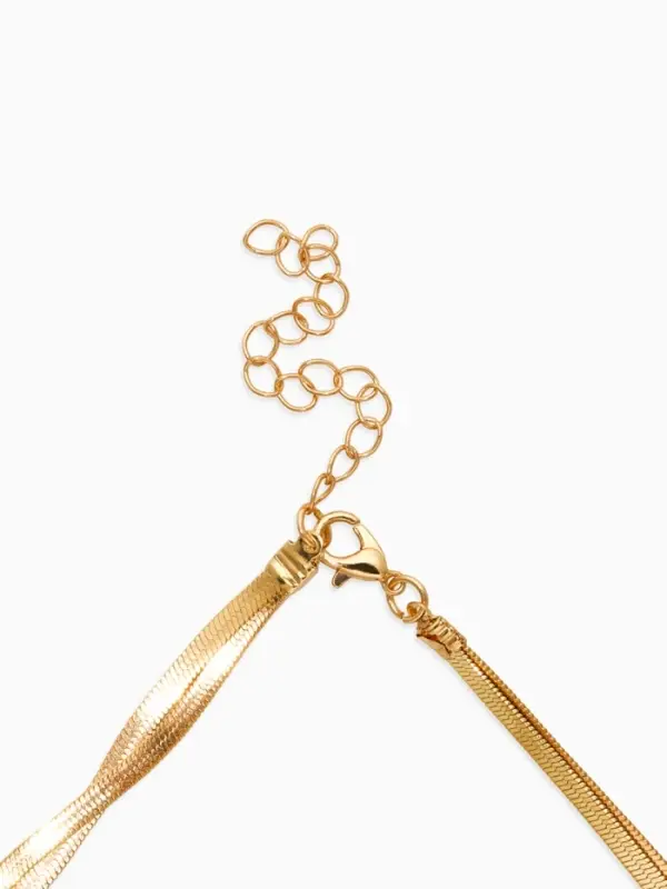 Кулон на затяжке 2 яруса медь "Медальон" 40/70см, круг, цвет золото