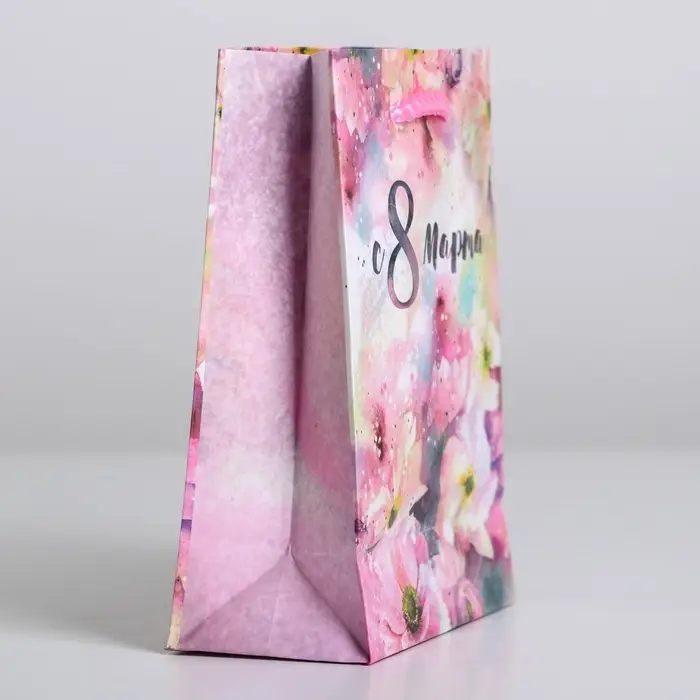 Пакет подарочный ламинированный, упаковка, «С 8 марта», S 12 х 15 х 5.5 см Пакет подарочный ламинированный, упаковка, «С 8 марта», S 12 х 15 х 5.5 см