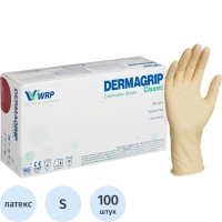 Перчатки мед. смотров. латекс н/c,н/о, текст,2хлор Dermagrip Cls (S) 50п/уп